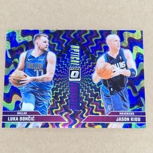 /175 Purple Green Optic Wave Luka Doncic Jason Kidd 2025 Donruss Card Numbered
